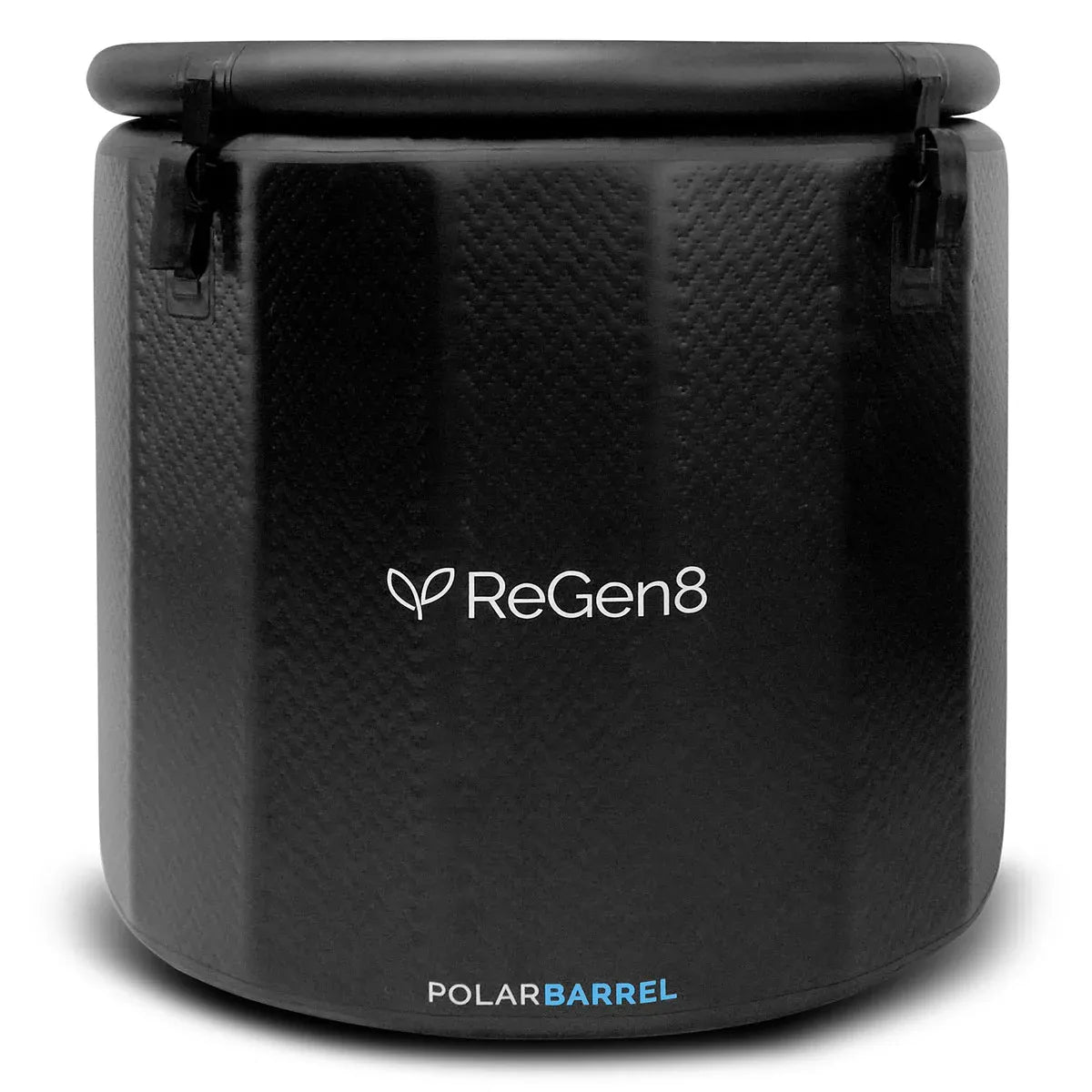 Circular barrel cold plunge ice bath with cover