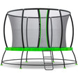 Springless trampoline with safety enclosure 12ft view 1