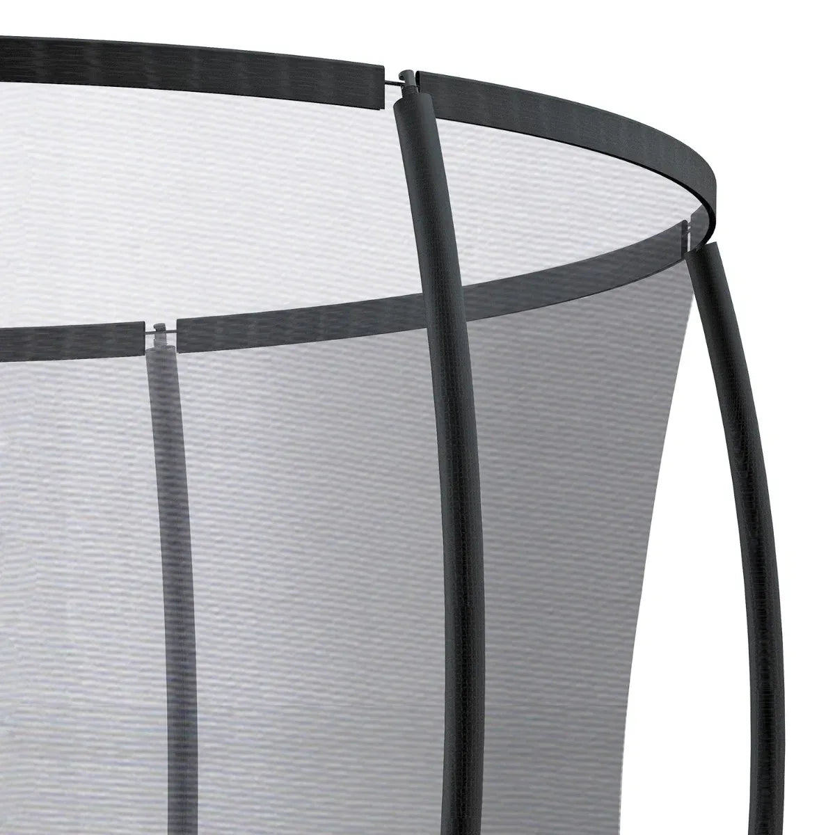 Springless trampoline with safety enclosure 12ft view 4