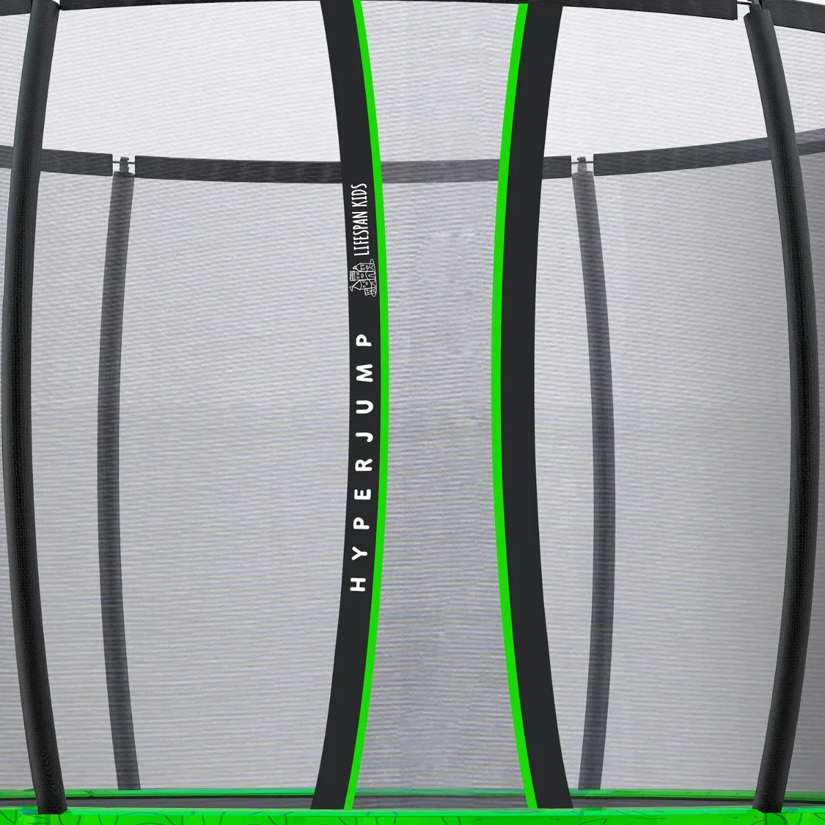 Springless trampoline with safety enclosure 12ft view 6