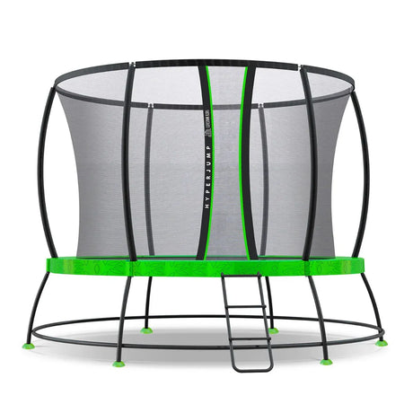 Springless trampoline with safety enclosure 8ft view 1