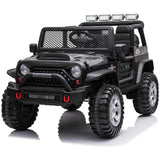 Knockhill Kids Ride On Car, 12V Electric 2 Seater Off Road, Black