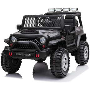 Knockhill Kids Ride On Car, 12V Electric 2 Seater Off Road, Black