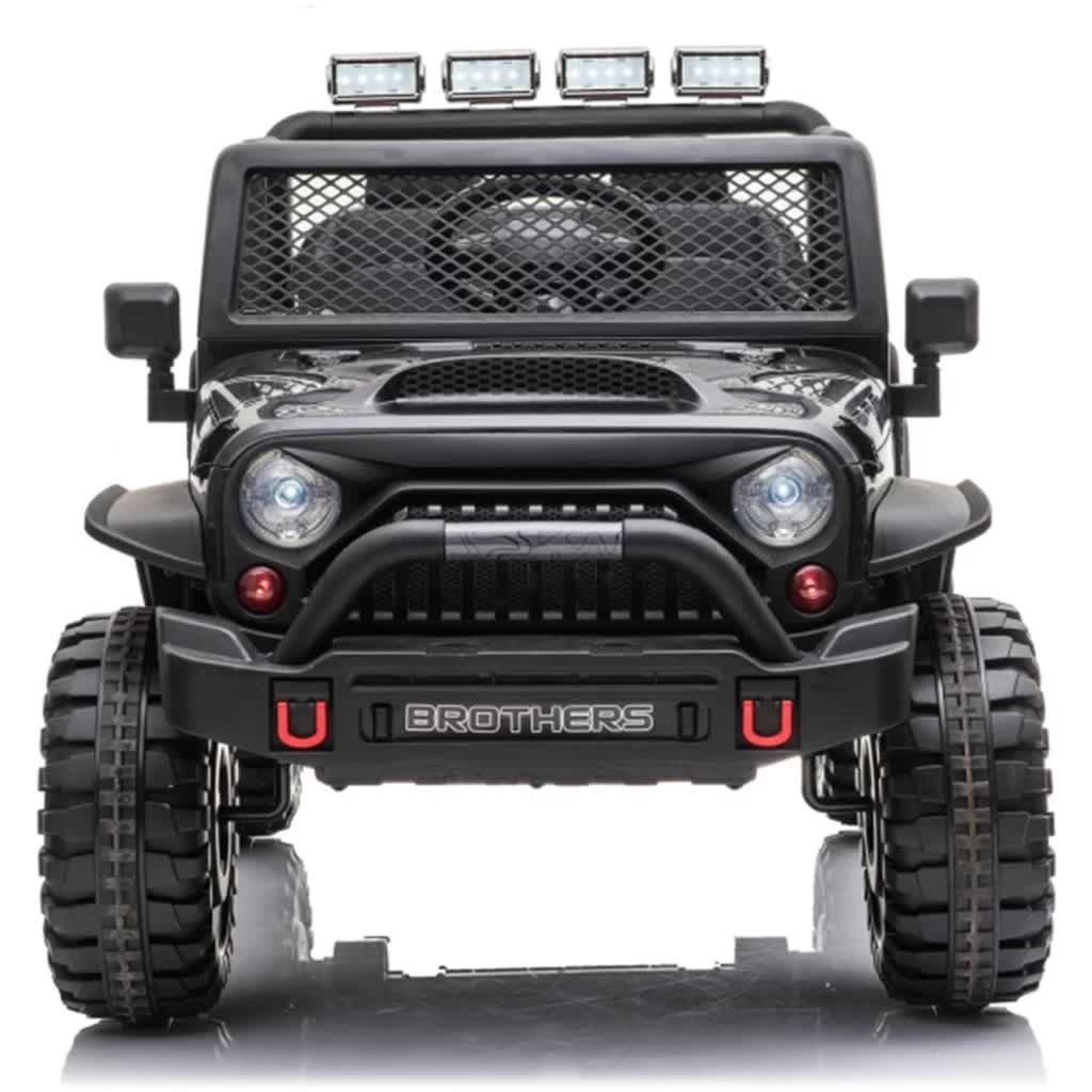 Knockhill Kids Ride On Car, 12V Electric 2 Seater Off Road, Black