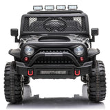 Knockhill Kids Ride On Car, 12V Electric 2 Seater Off Road, Black