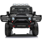 Knockhill Kids Ride On Car, 12V Electric 2 Seater Off Road, Black