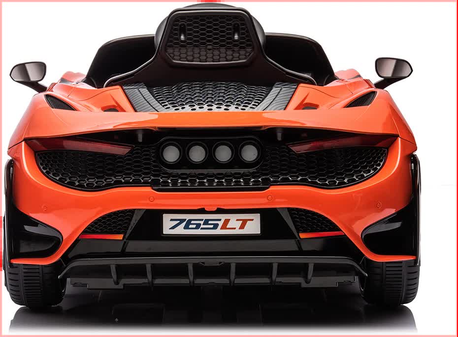 Mallory Kids Ride On Car, 12V Electric Sports Car, Orange