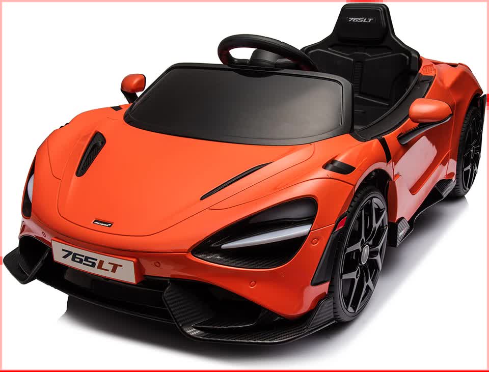 Mallory Kids Ride On Car, 12V Electric Sports Car, Orange