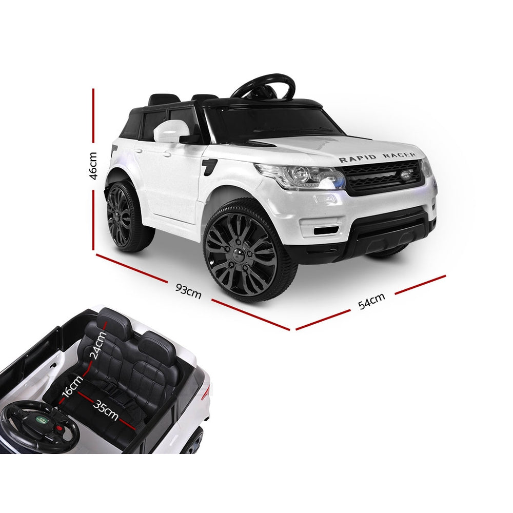Warton Kids Ride On Car, 12V Electric, White