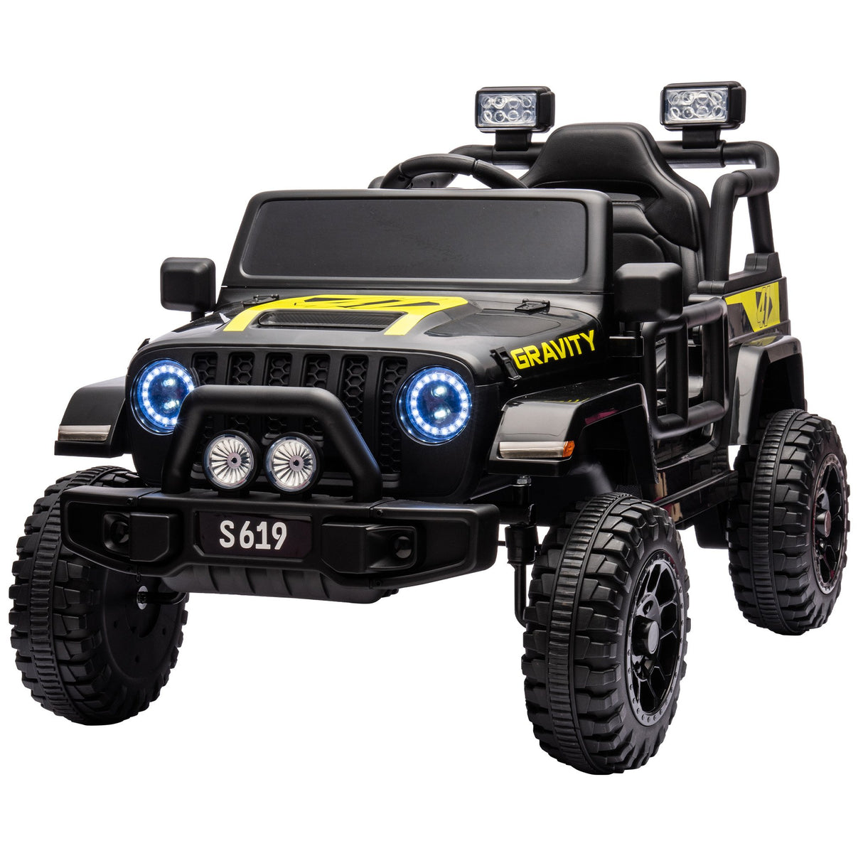 Millbrook Kids Ride On Car, 12V Electric Off Road, Black