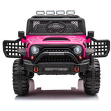 Knockhill Kids Ride On Car, 12V Electric 2 Seater Off Road, Pink