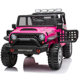 Knockhill Kids Ride On Car, 12V Electric 2 Seater Off Road, Pink