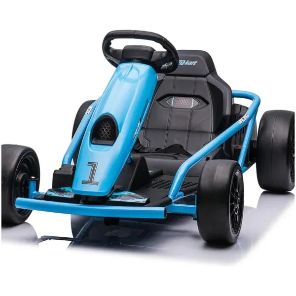 Falkner Kids Electric Go Kart with Drift Function, 24V, Blue