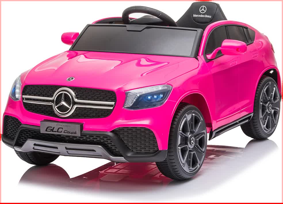Castle Kids Ride On Car, 12V Electric SUV Coupe, Pink