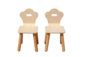 Kids Wooden Chairs, Set of 2