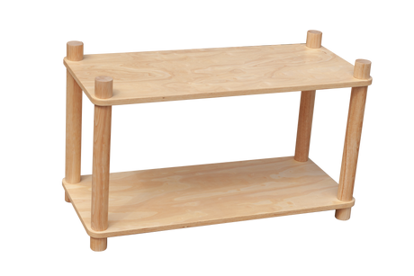 Montessori 2-Tier Shelf — High-Quality Plywood, 90 x 40 x 43.5cm — Allure Home Collections