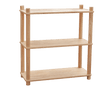 Benmore natural plywood Montessori three tier open shelf for a nursery