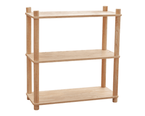 Benmore natural plywood Montessori three tier open shelf for a nursery