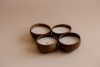 Coconut Shell Candle Gift Pack — 4 Aromatic Candles in Vanilla Bean and Lemon Grass — Allure Home Collections