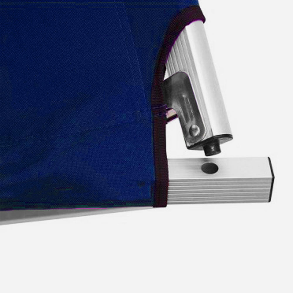 Larapinta Folding Camp Stretcher Bed, Blue