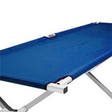 Larapinta Folding Camp Stretcher Bed, Blue