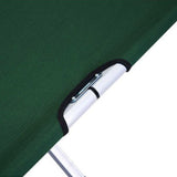 Larapinta Folding Camp Stretcher Bed, Green
