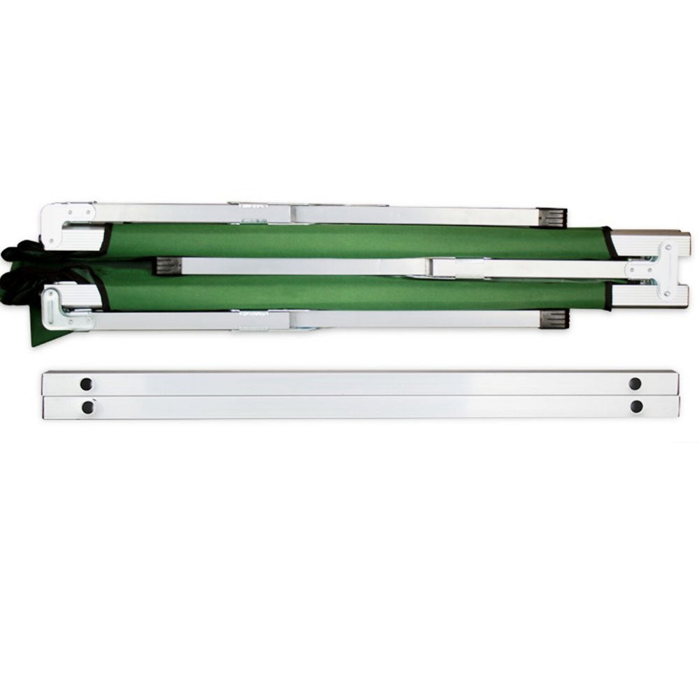 Larapinta Folding Camp Stretcher Bed, Green