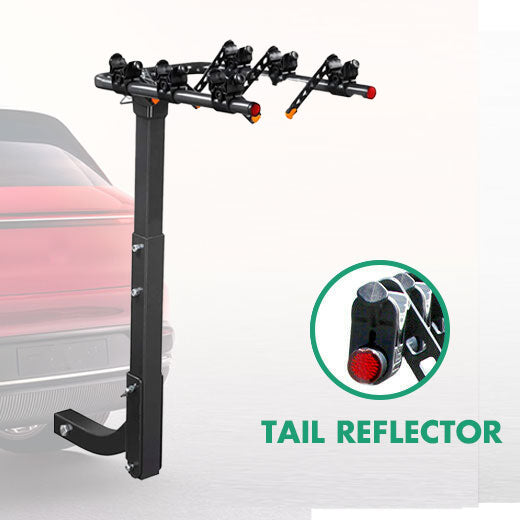 Aalst Foldable Hitch Mount Bike Rack, 3 Bike, 50kg, Black