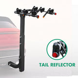 Aalst Foldable Hitch Mount Bike Rack, 3 Bike, 50kg, Black