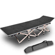 Maligne Camping Stretcher Bed, Single, Grey