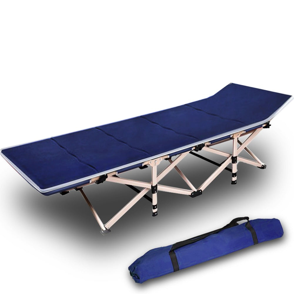 Maligne Camping Stretcher Bed, Single, Navy