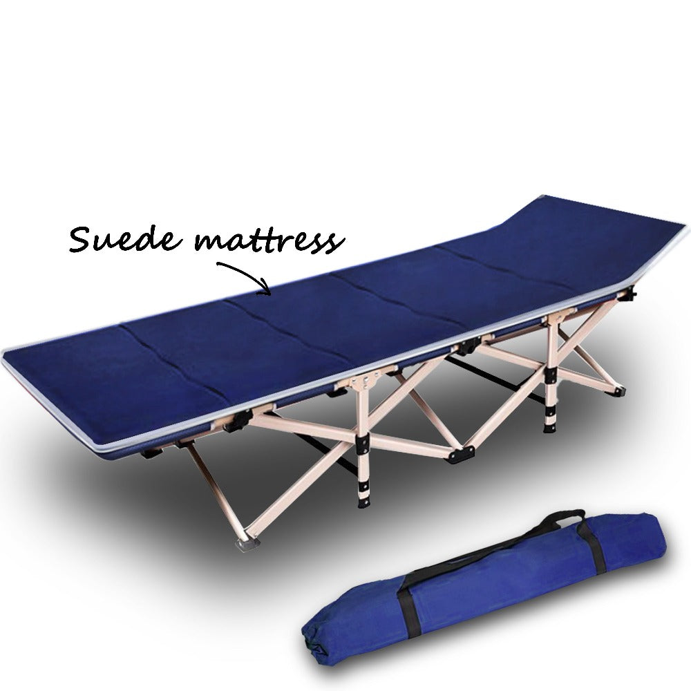 Maligne Camping Stretcher Bed, Single, Navy