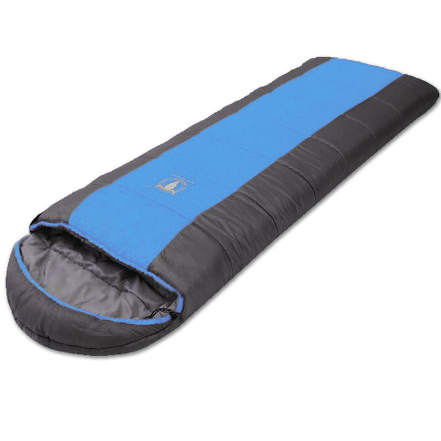 Frutillar blue thermal envelope sleeping bag opened flat