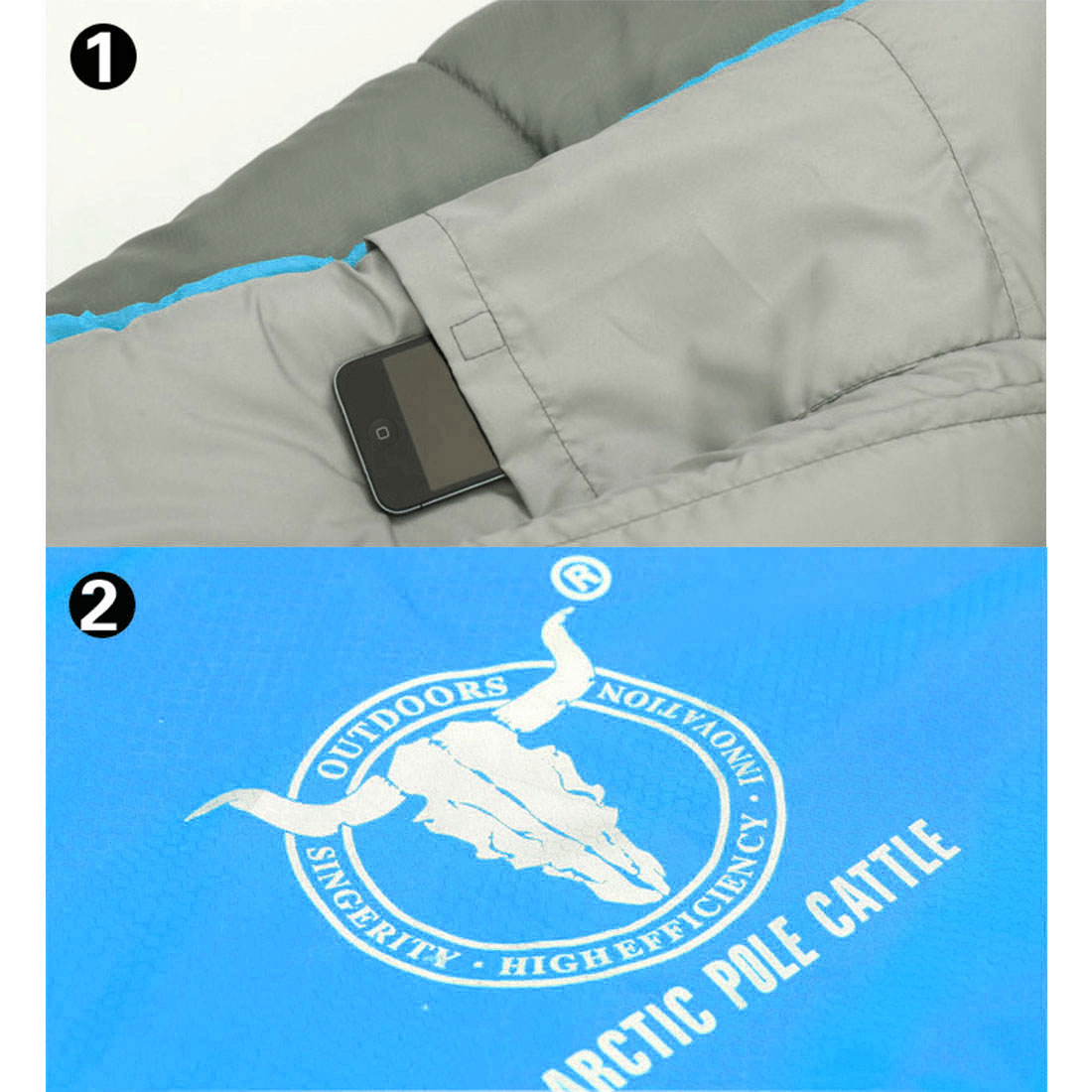 Frutillar Thermal Envelope Sleeping Bag, Blue