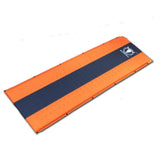 Orange single self inflating joinable camping mat