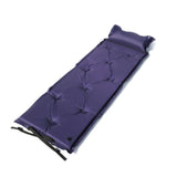 Navy self inflating camping mattress with pillow and carry bag