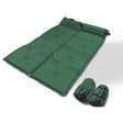 Nakiska green foam self inflating double camping mattress