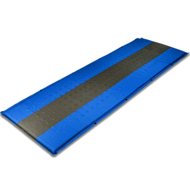 Blue thick 5cm single self inflating camping mat