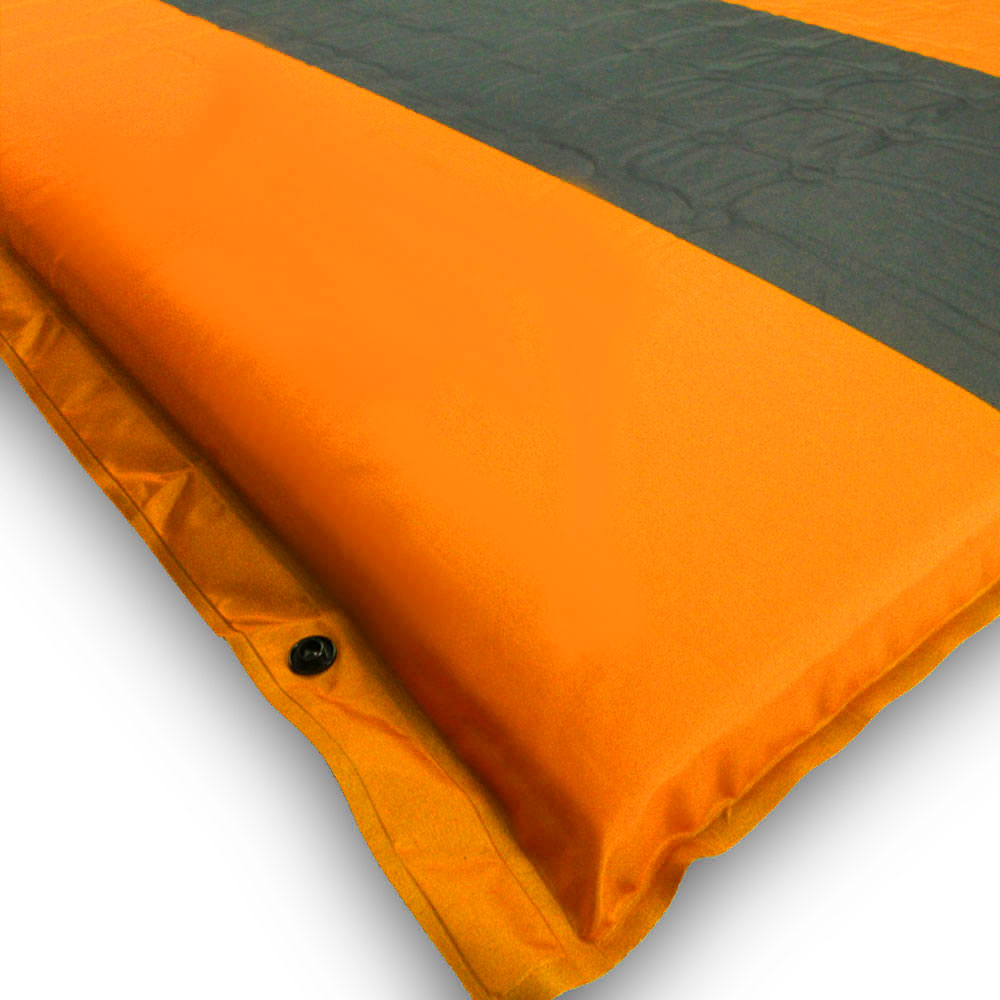 Sunwapta Self Inflating Camping Mattress, Double, Orange