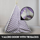 Clearwater Kids Teepee Tent, Giant Cotton Canvas Wigwam, Purple