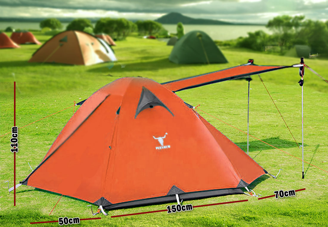 Chalten Backpacking Tent, 2 Person, Orange
