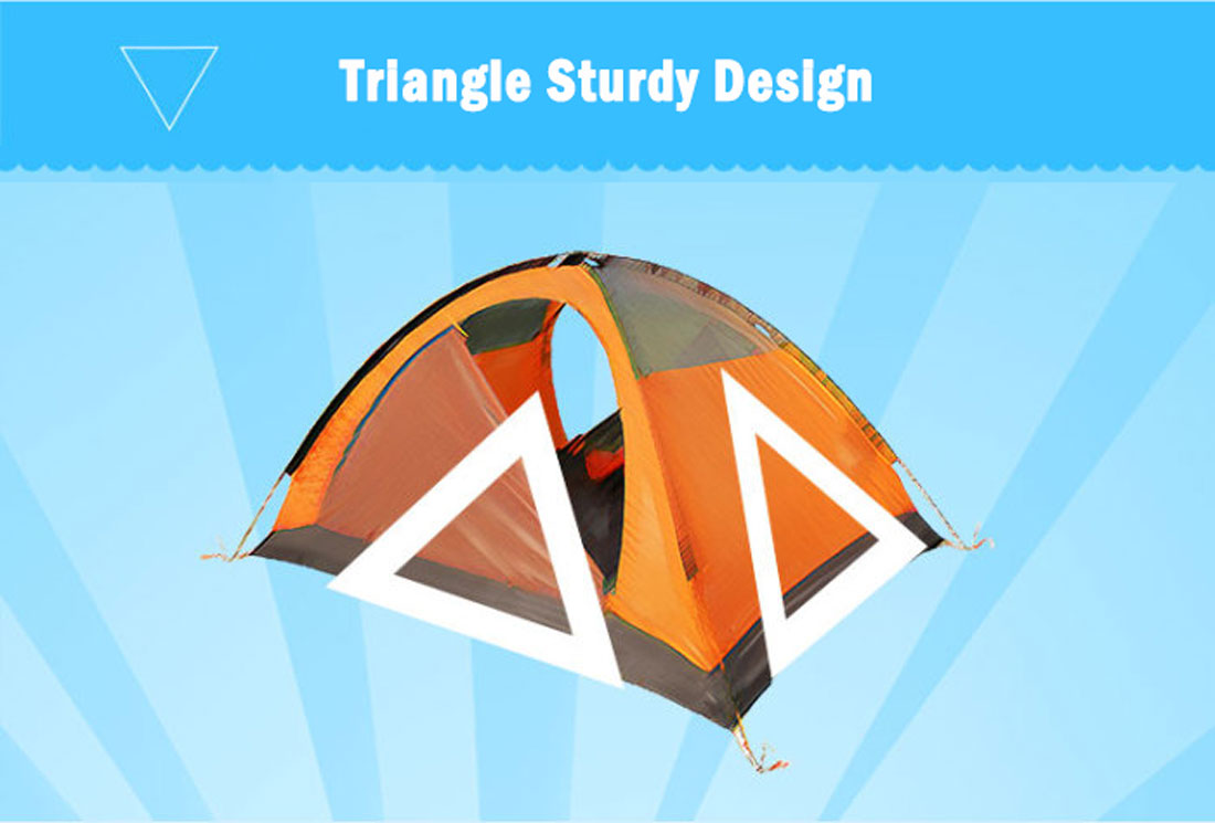 Chalten Backpacking Tent, 2 Person, Orange