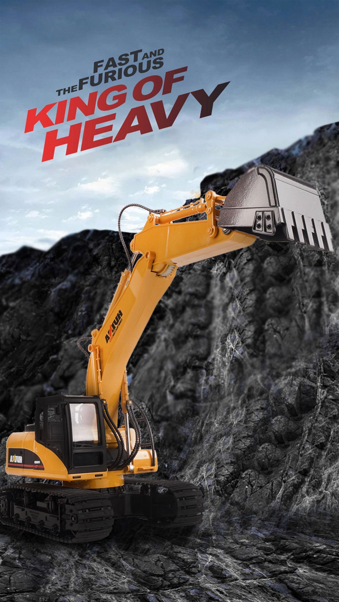 Ouston 1/14 Scale 15 Channel Remote Control Excavator Digger