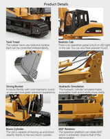 Ouston 1/14 Scale 15 Channel Remote Control Excavator Digger