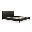 Sorrento Brown Double bed frame in a modern bedroom