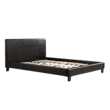 Sorrento Black Double bed frame in a modern bedroom