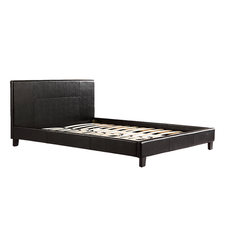 Sorrento Black Double bed frame in a modern bedroom