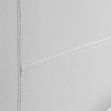 Palermo Queen PU Leather Bed Frame - White
