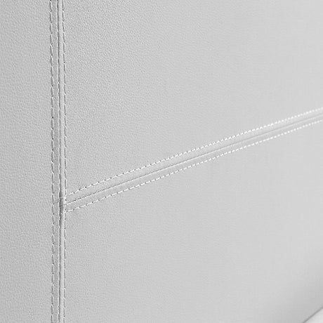 Palermo Queen PU Leather Bed Frame - White