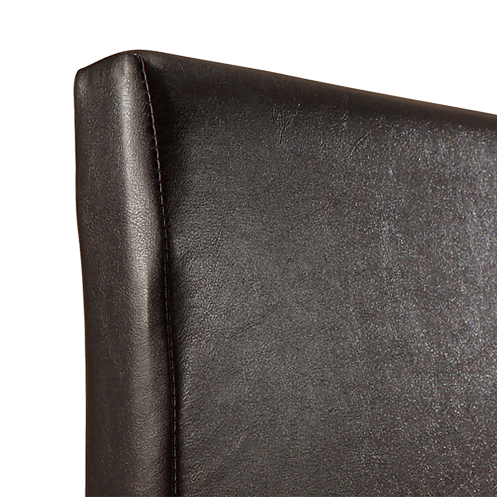 Palermo Brown PU Leather Queen Bed Frame